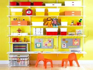 Порядок в детской комнате: варианты для хранения игрушек.